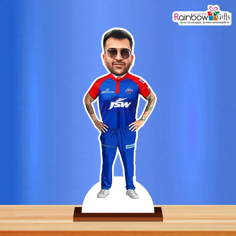 Personalized Delhi Capitals Caricature by Rainbow Gifts