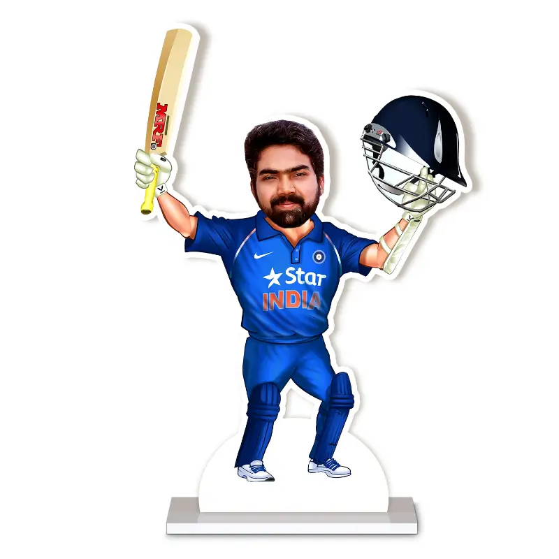 Personalized Star India Cricket Caricature by Rainbow Gifts - Image 4