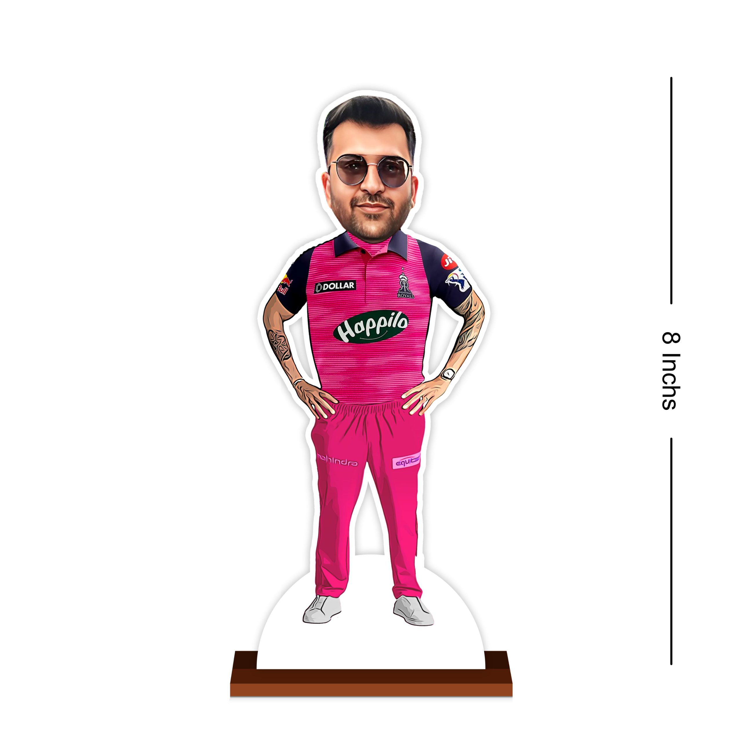 Personalized Rajasthan Royals Caricature by Rainbow Gifts - Image 3