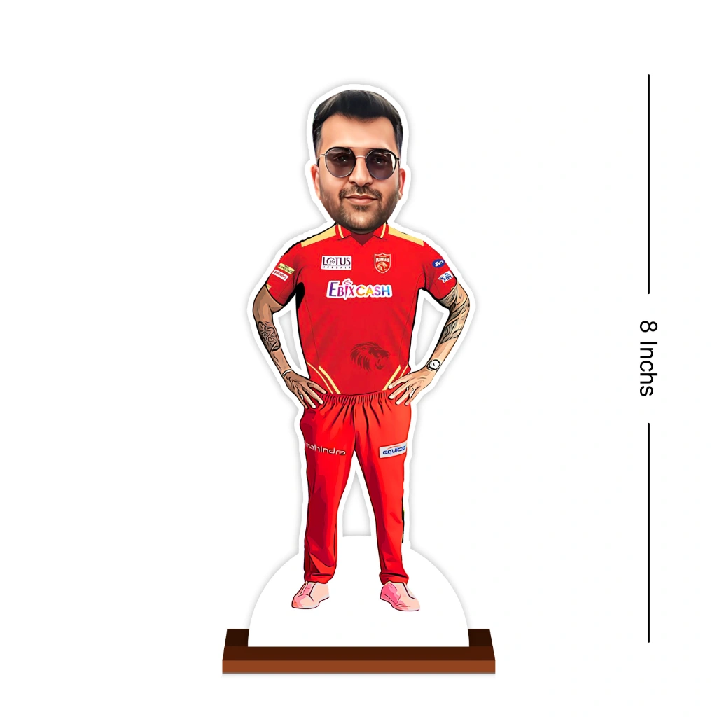 Personalized Kings XI Punjab Caricature by Rainbow Gifts - Image 3