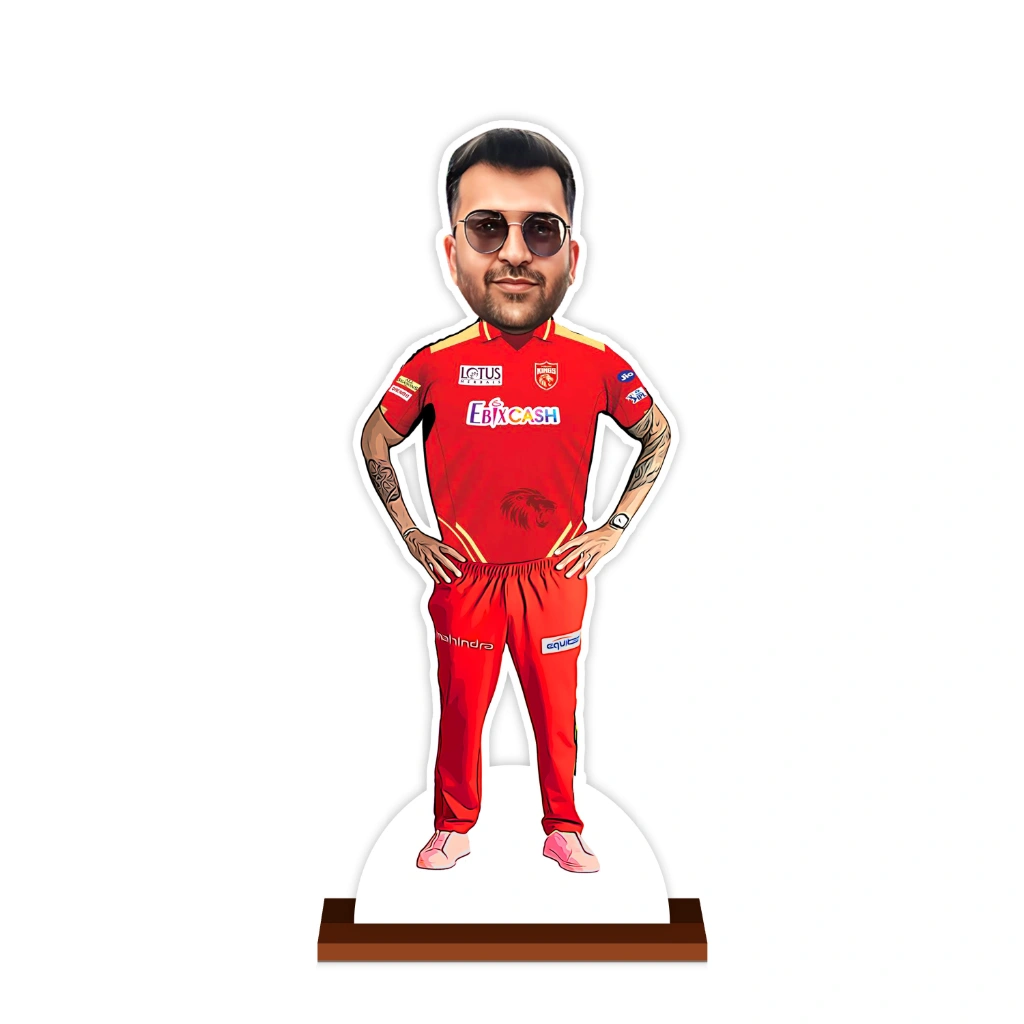 Personalized Kings XI Punjab Caricature by Rainbow Gifts - Image 2