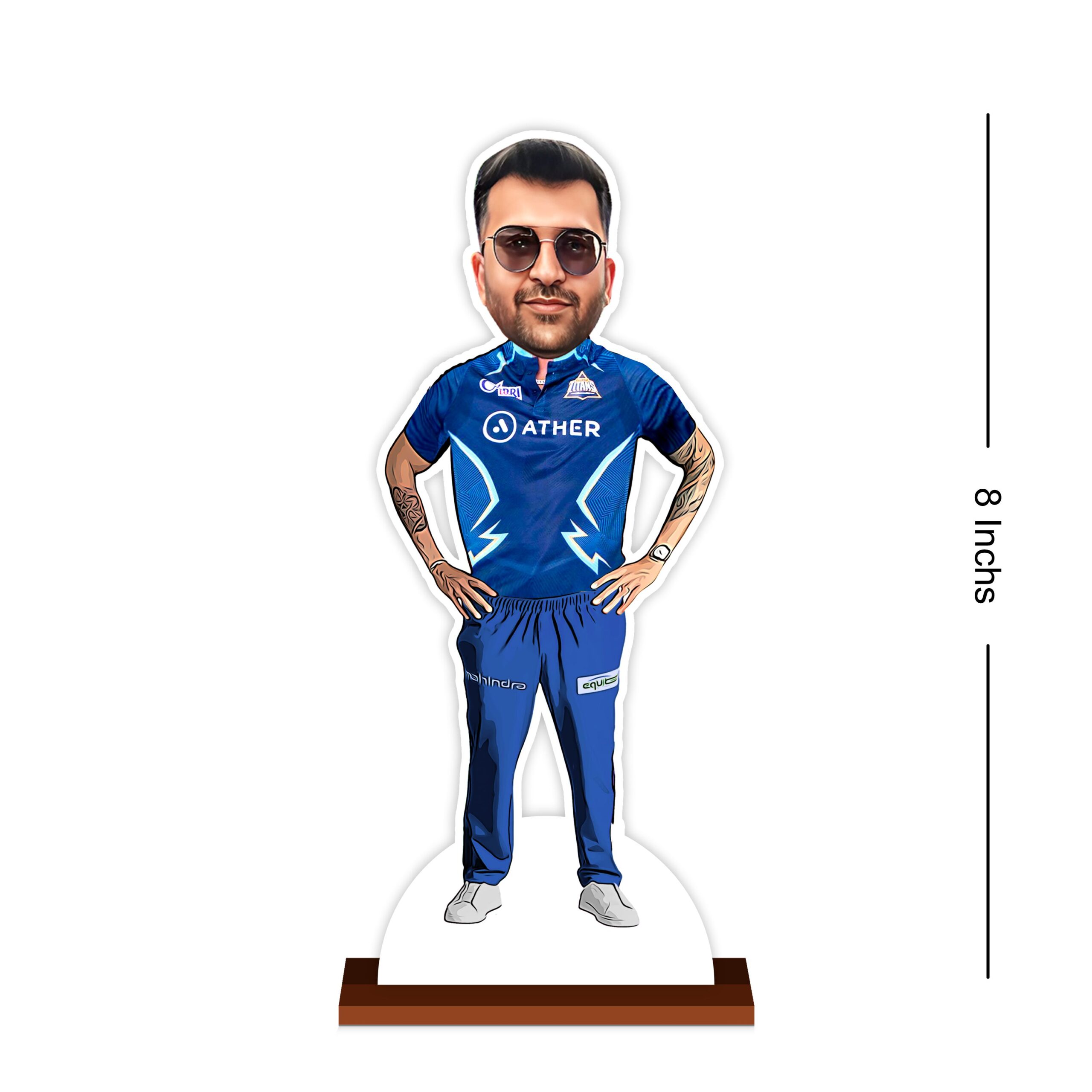 Personalized Gujrat Titans Caricature by Rainbow Gifts - Image 3