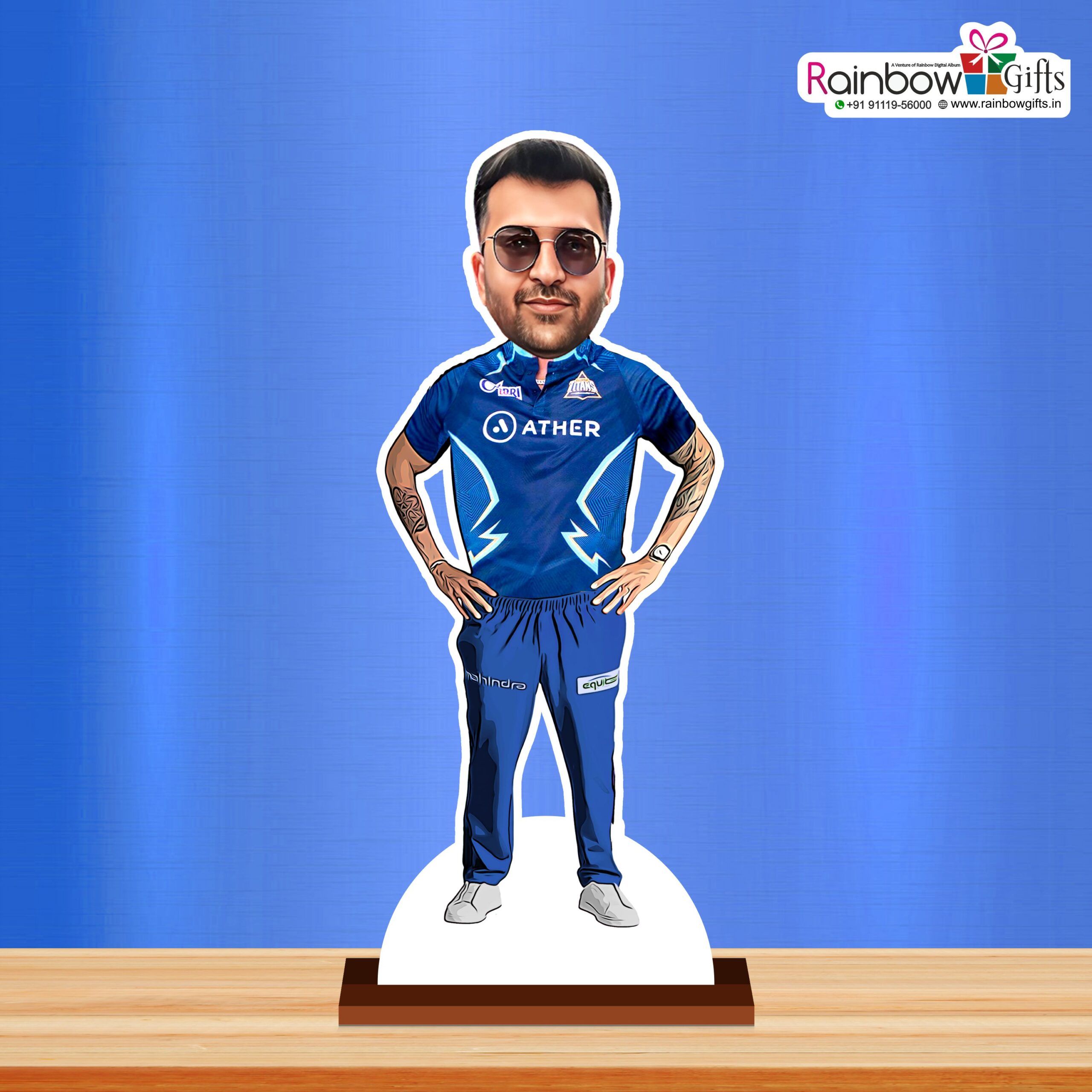 Personalized Gujrat Titans Caricature by Rainbow Gifts