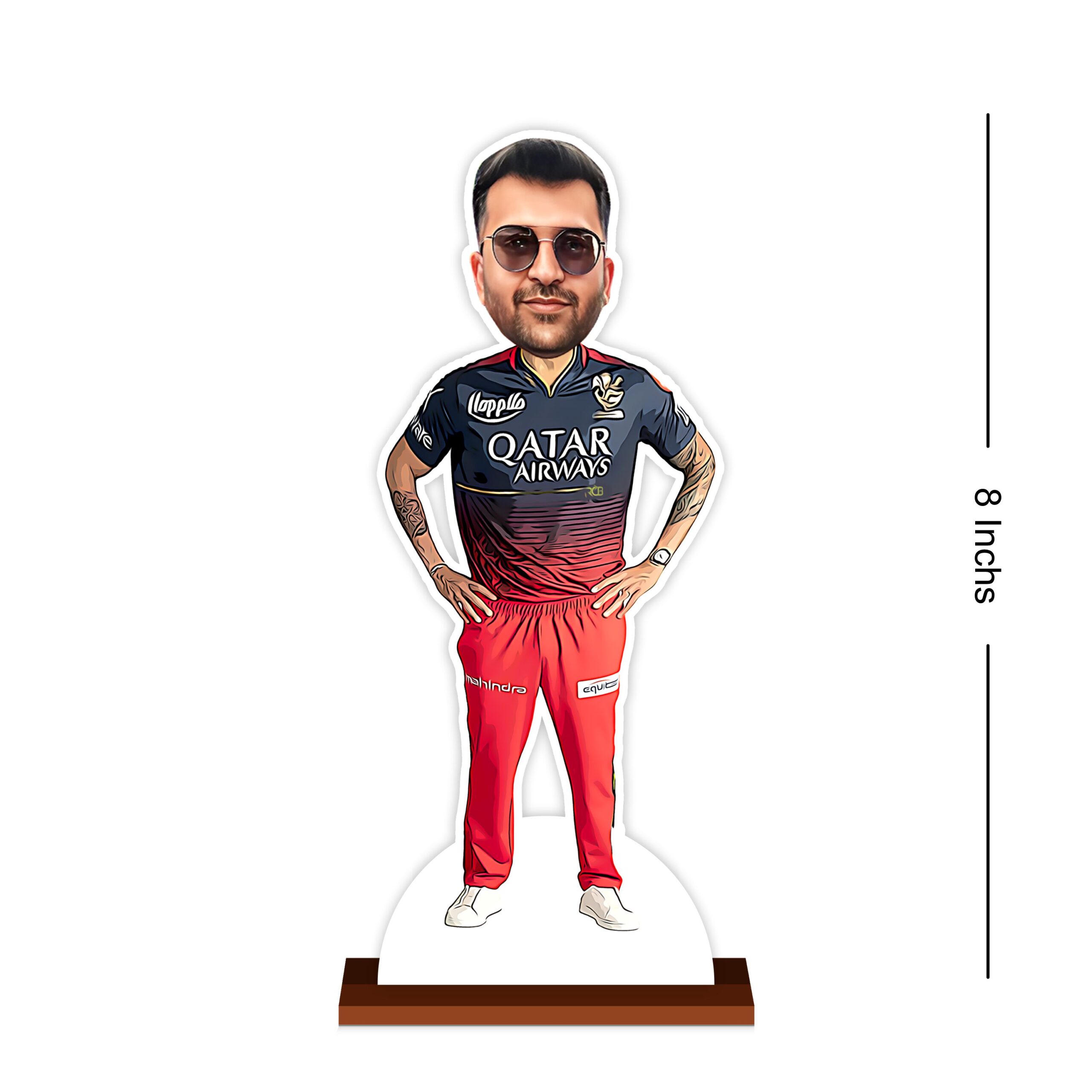 Personalized Royal Challengers Banglore Caricature by Rainbow Gifts - Image 3