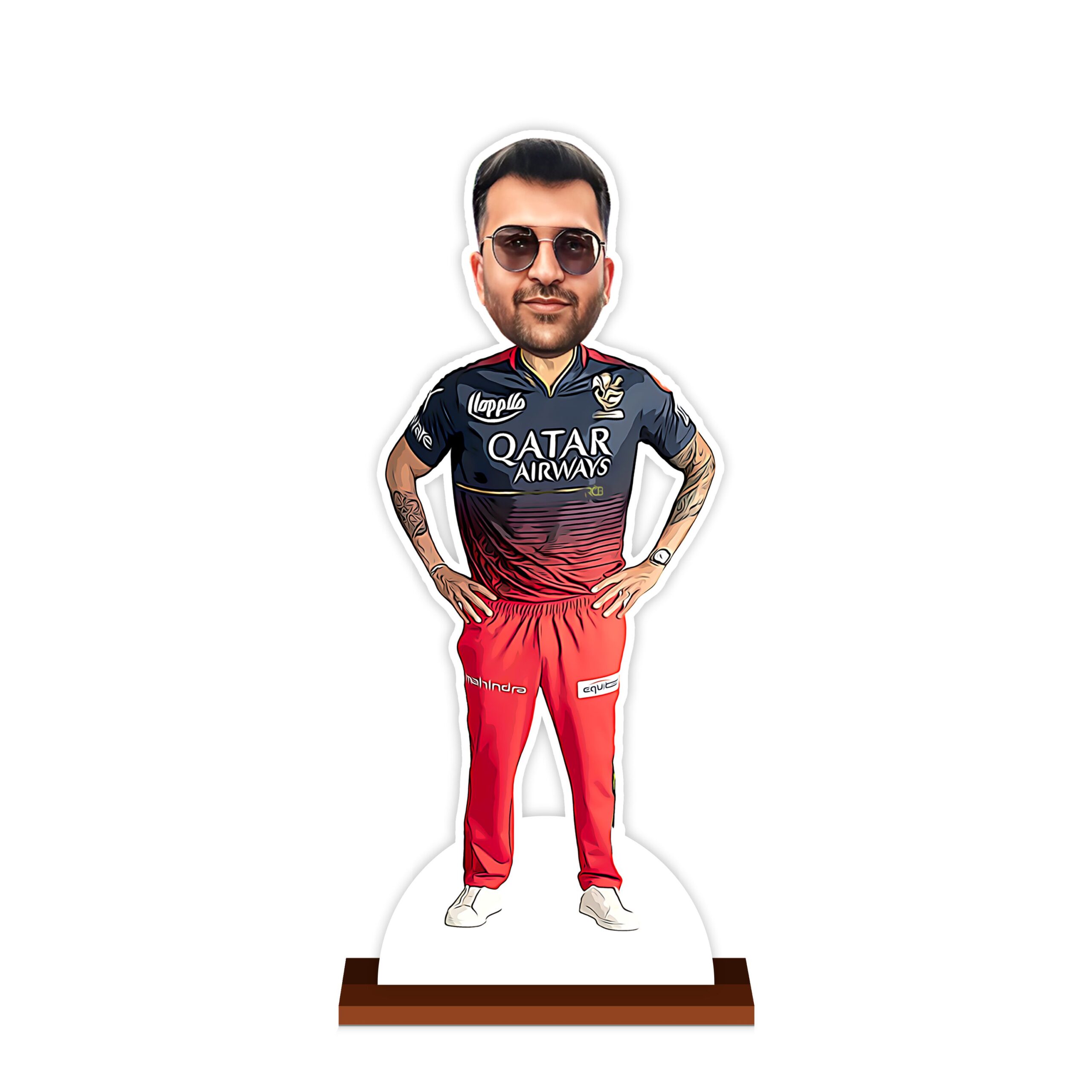 Personalized Royal Challengers Banglore Caricature by Rainbow Gifts - Image 2