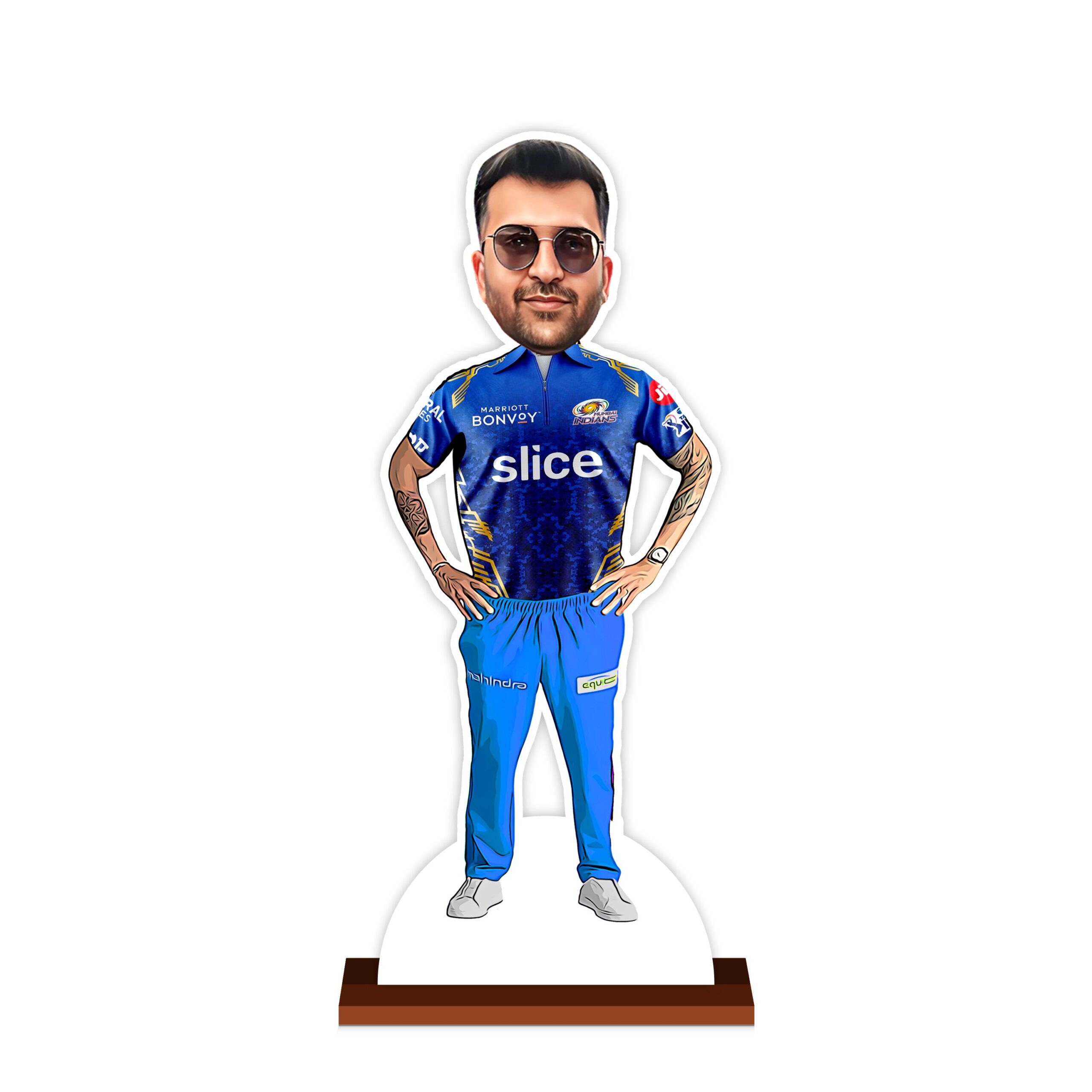 Personalized Mumbai Indians Caricature by Rainbow Gifts - Image 2