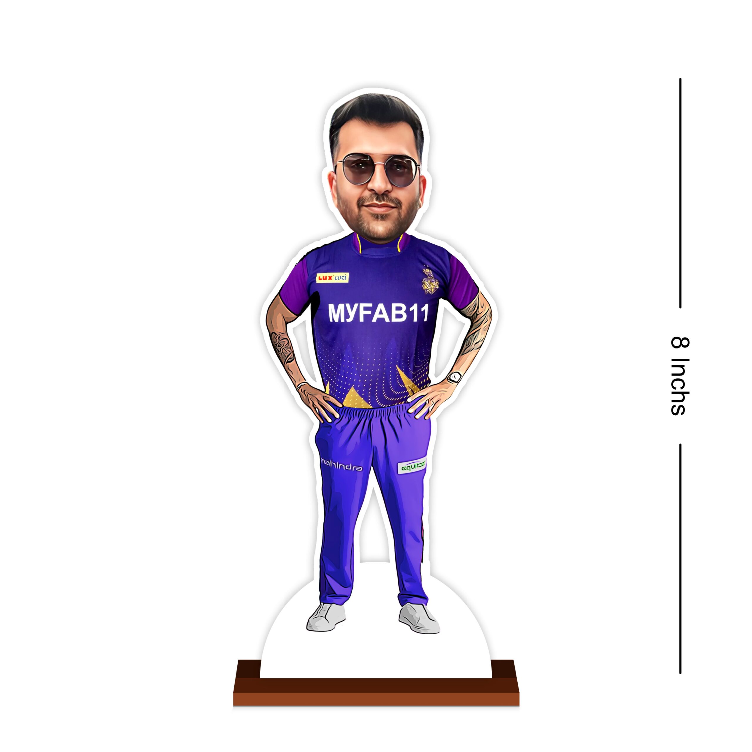 Personalized Kolkata Knight Riders Caricature by Rainbow Gifts - Image 3