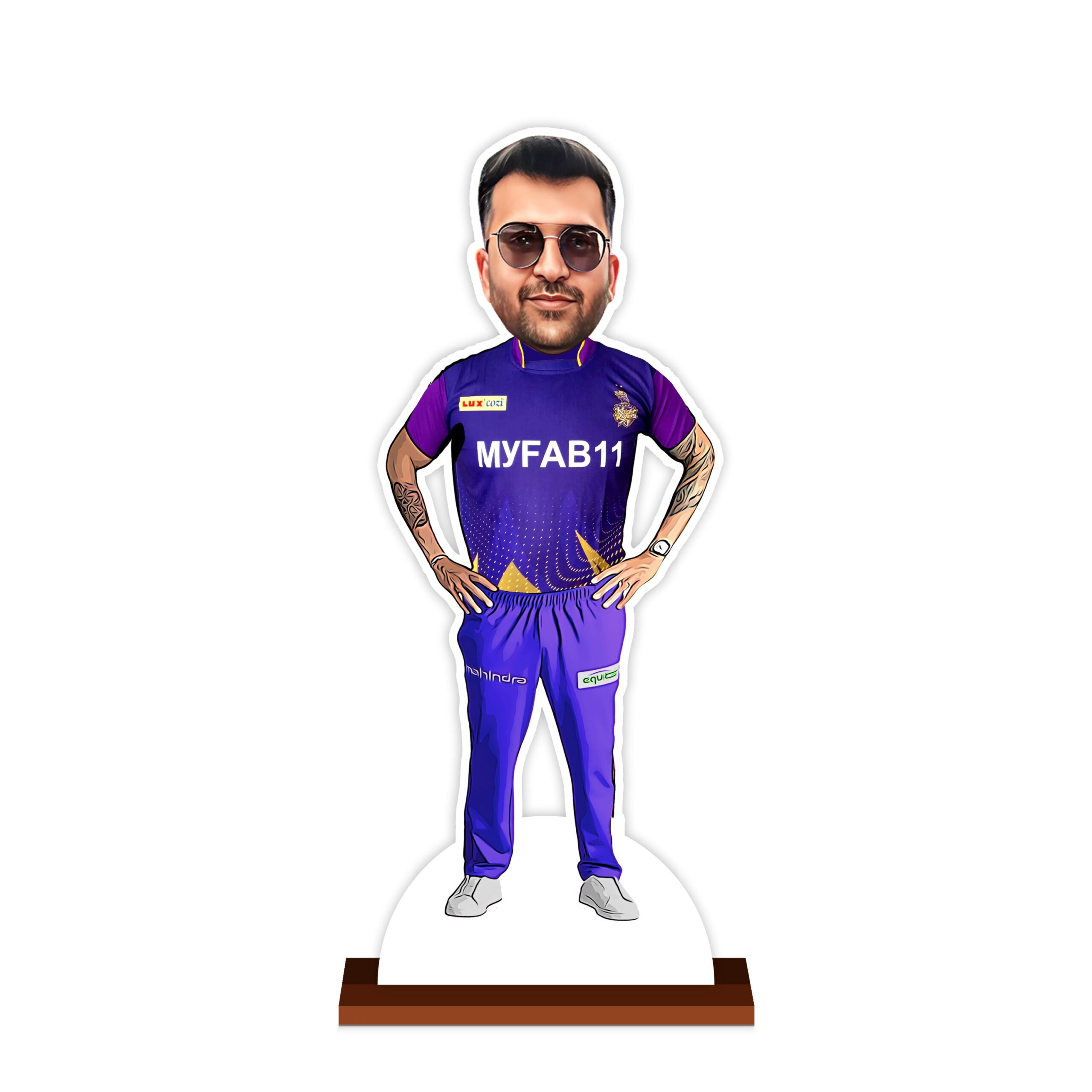 Personalized Kolkata Knight Riders Caricature by Rainbow Gifts - Image 2