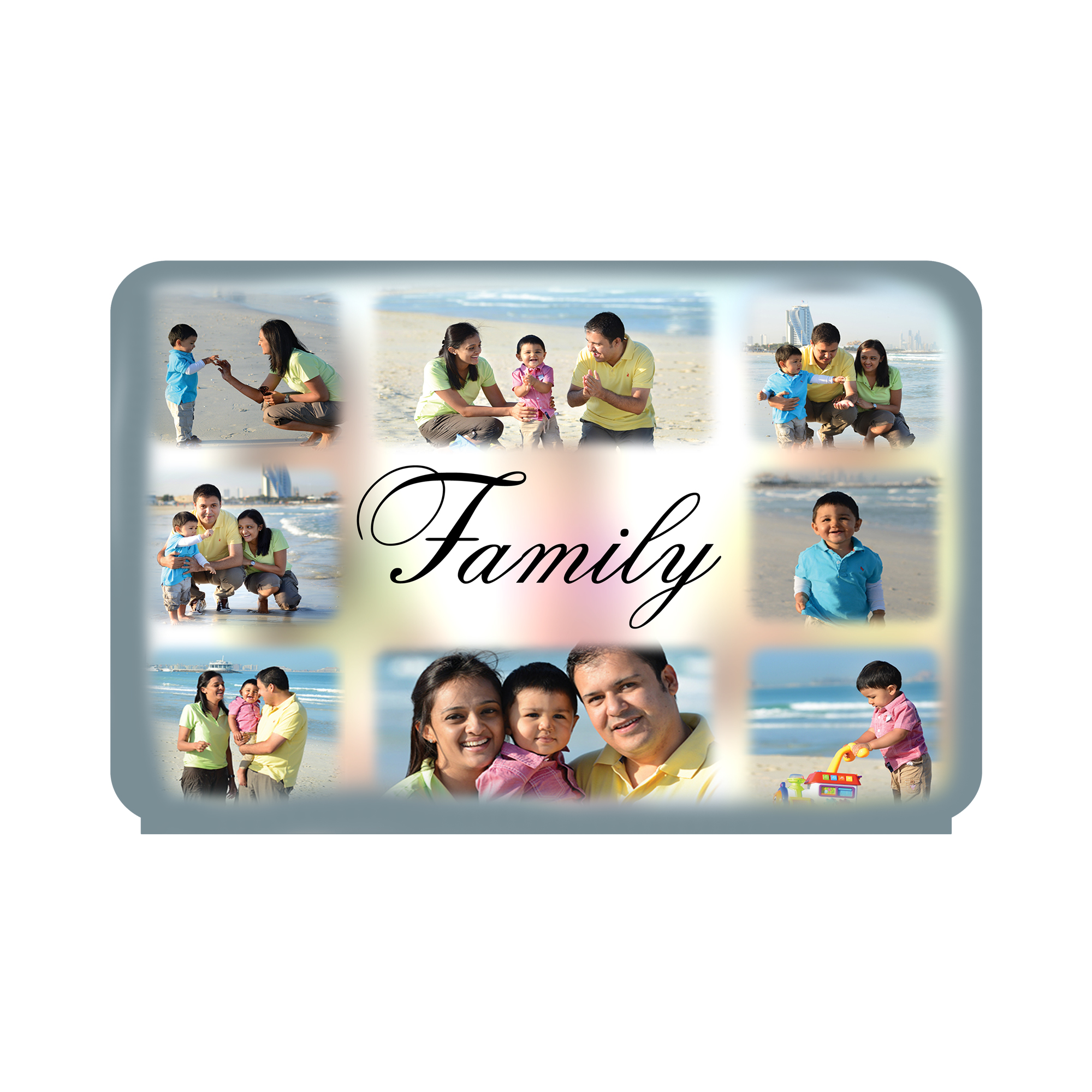 Personalised Family Harmony 8-Photo Plaque - Image 2