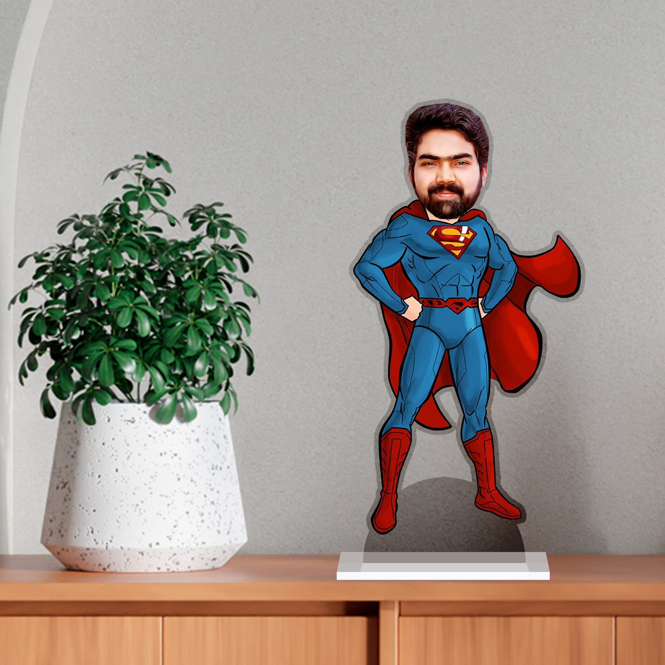 Superman Caricature by Rainbow Gifts