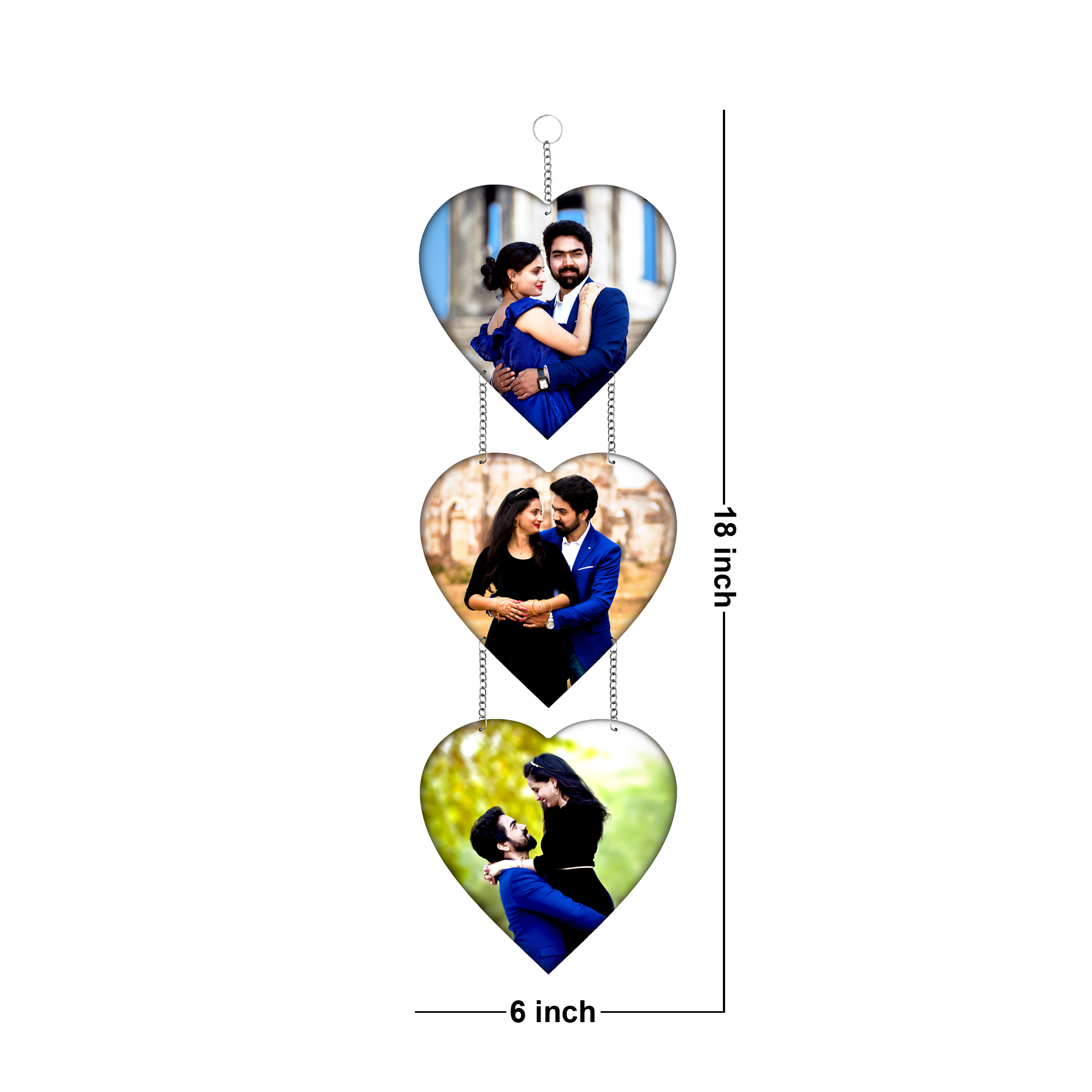 Personalised 3-Tier Heart Chain - Image 4