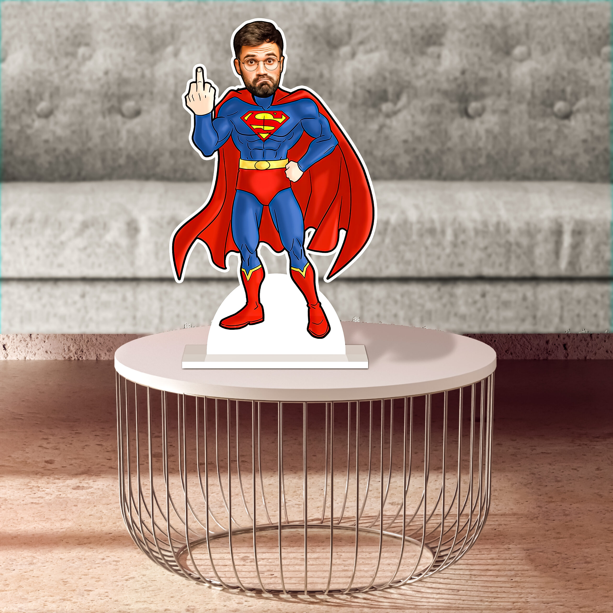 Superman Caricature by Rainbow Gifts