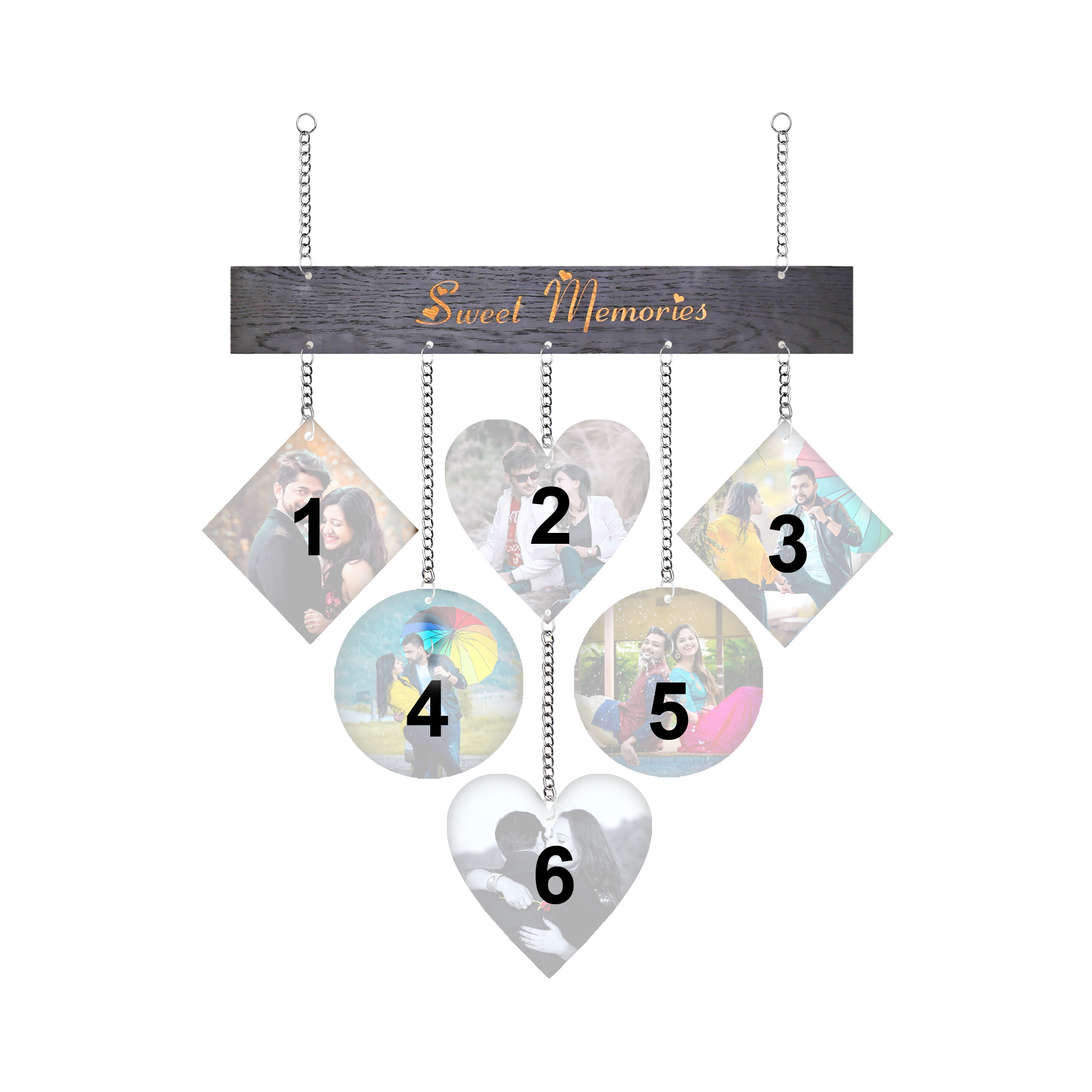 Personalised "Sweet Memories" Signature Geometric Fusion-Cascade - Image 3