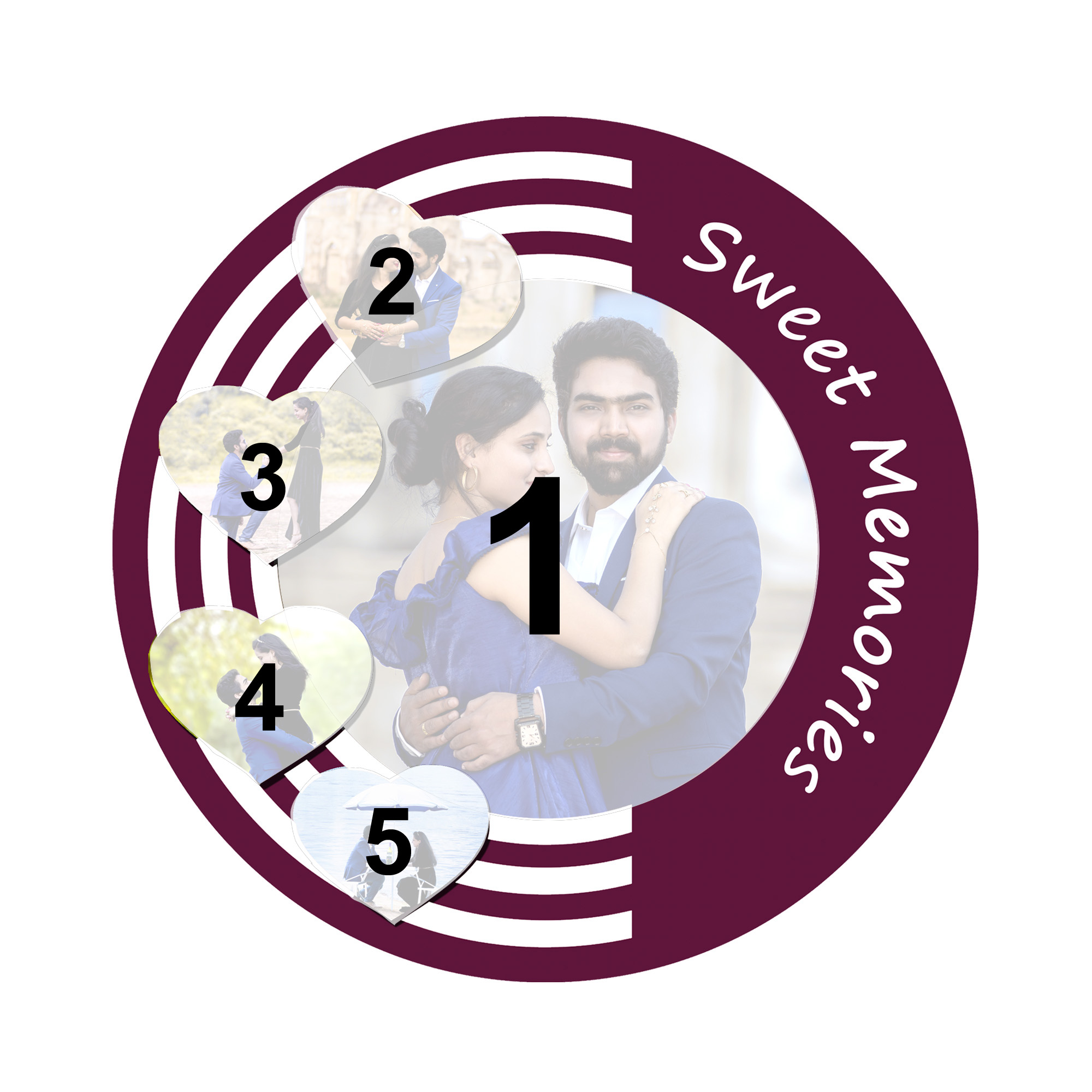 Personalised Love Circle Mosaic - Image 3