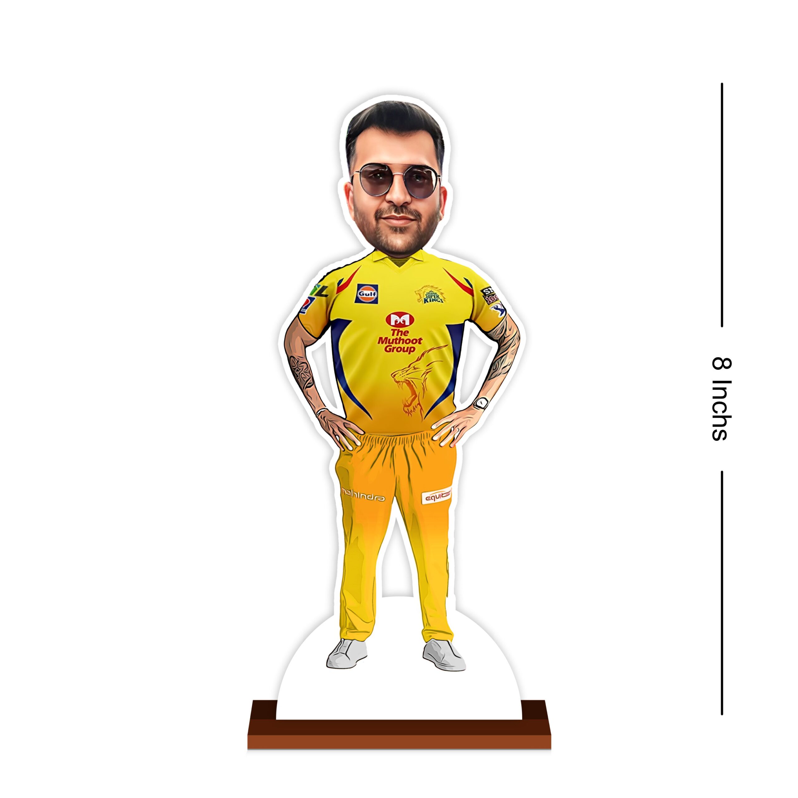 Personalized Chennai Super Kings Caricature by Rainbow Gifts - Image 3