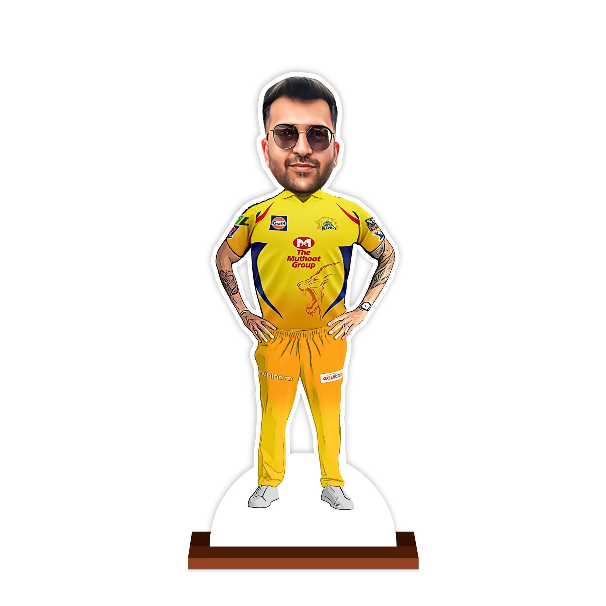 Personalized Chennai Super Kings Caricature by Rainbow Gifts - Image 2