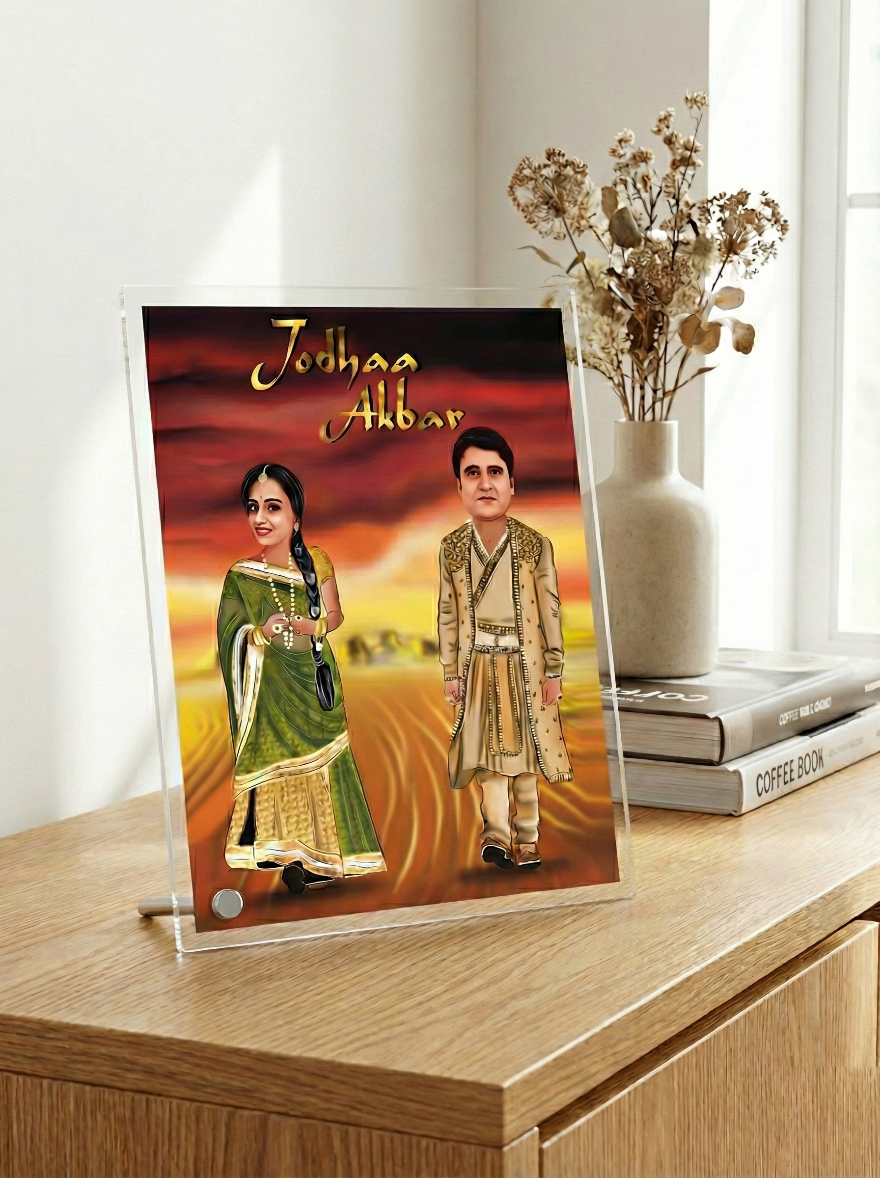 "Jodhaa Akbar" Couple Caricature by Rainbow Gifts