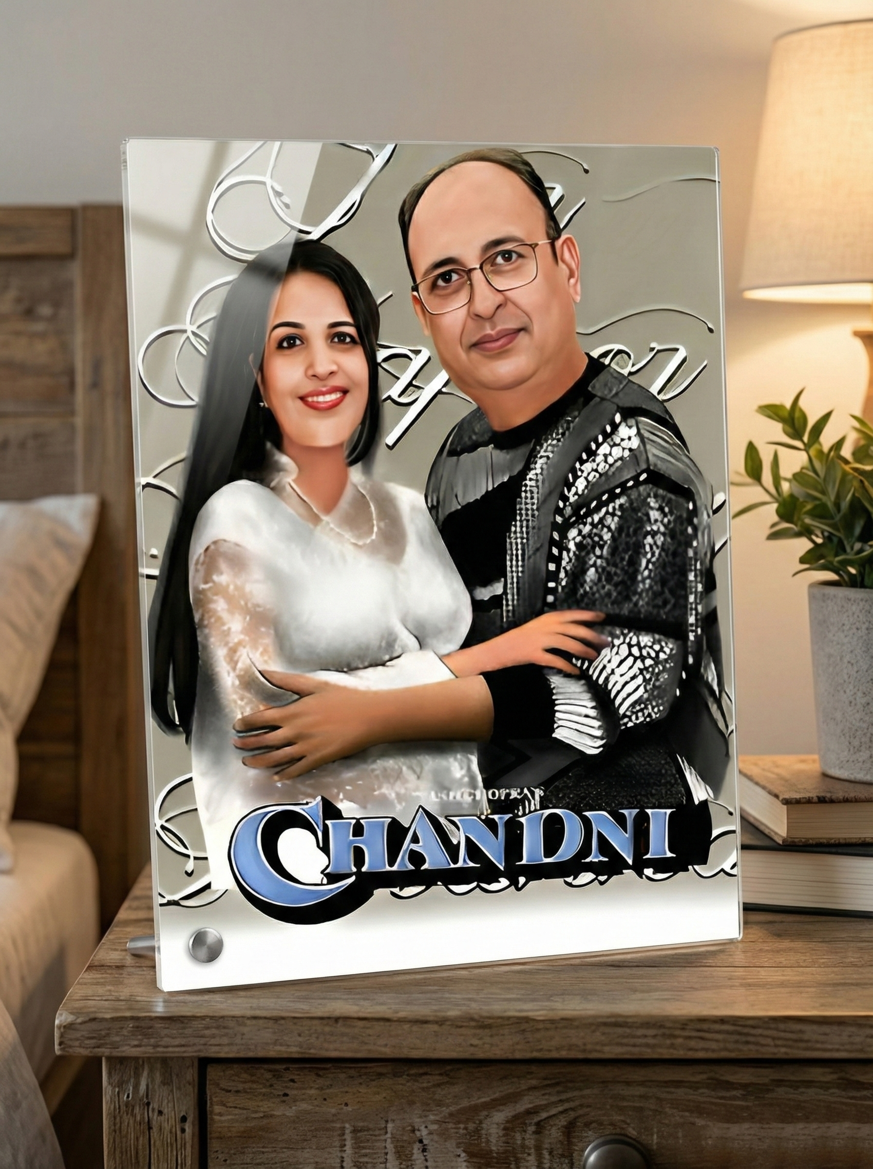 "Chandani" Couple Caricature by Rainbow Gifts