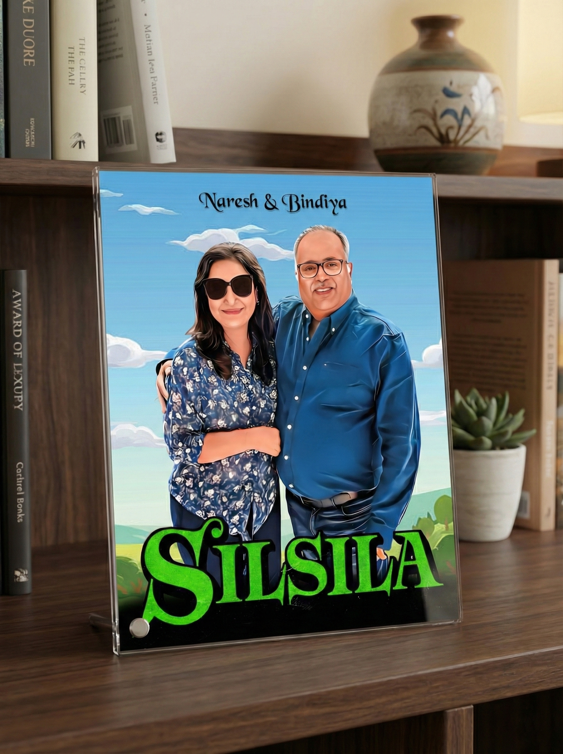 "Silsila" Couple Caricature by Rainbow Gifts