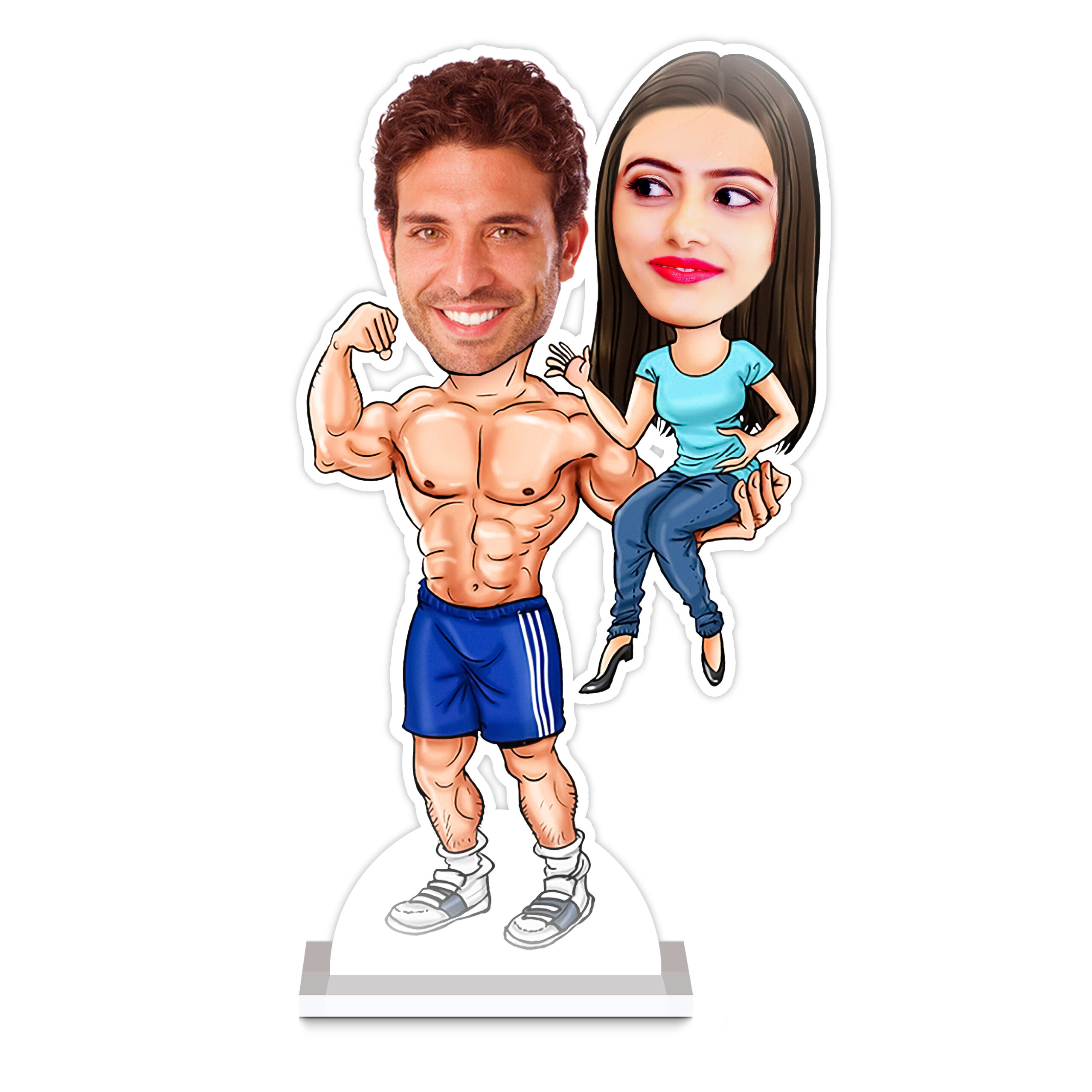 Power Couple Caricature by Rainbow Gifts - Image 2