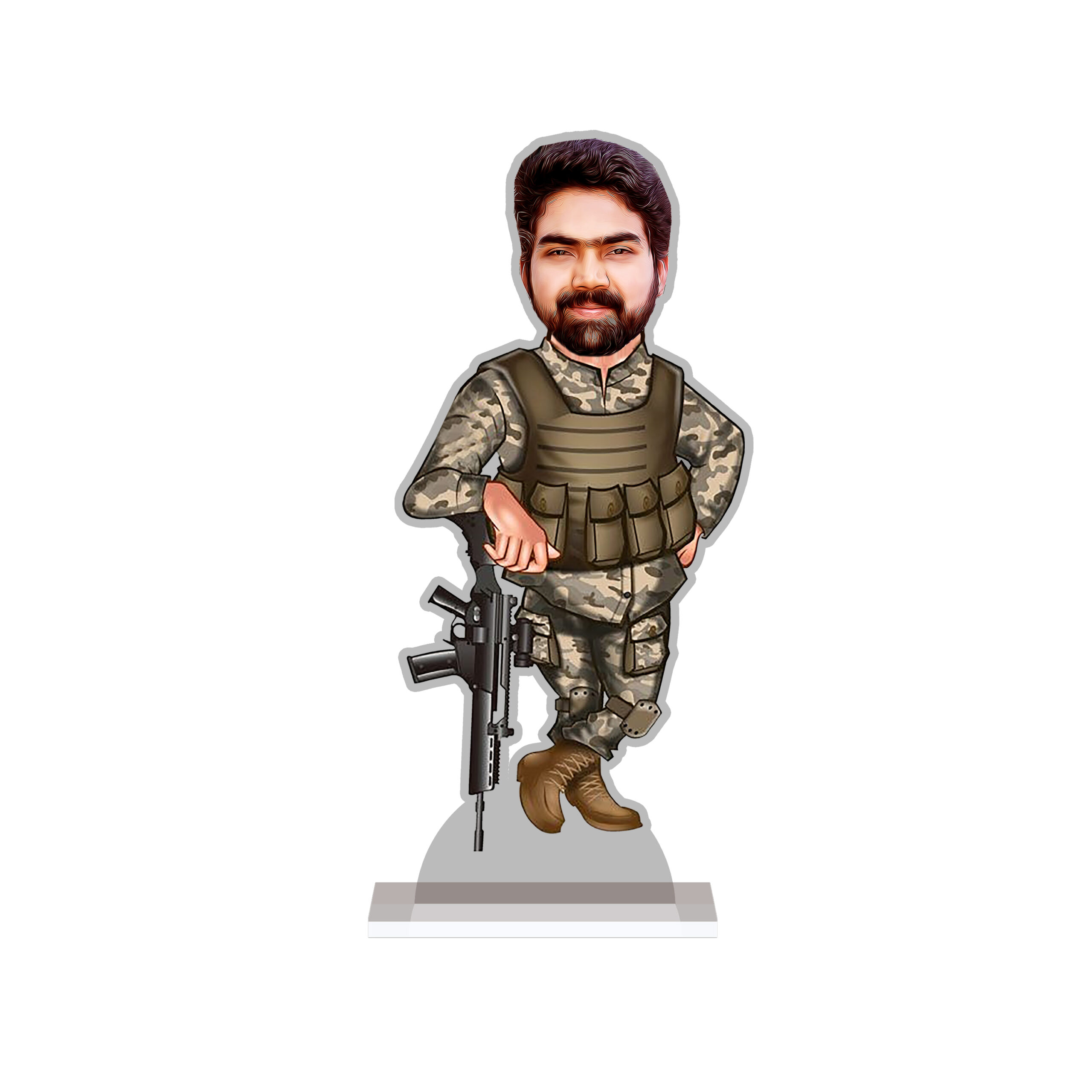 Army Soldier Caricature by Rainbow Gifts - Image 2