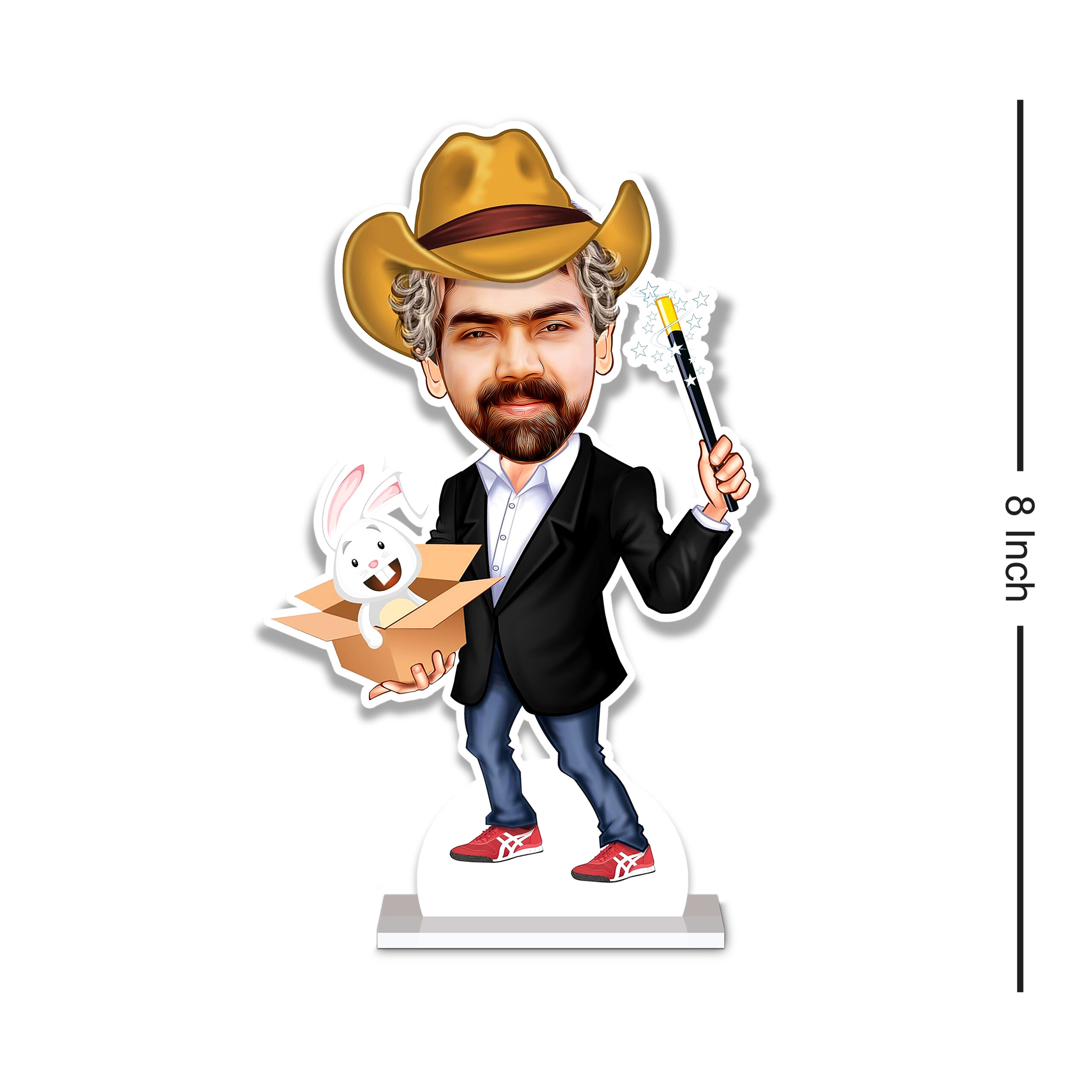 Male Magician Caricature by Rainbow Gifts - Image 3