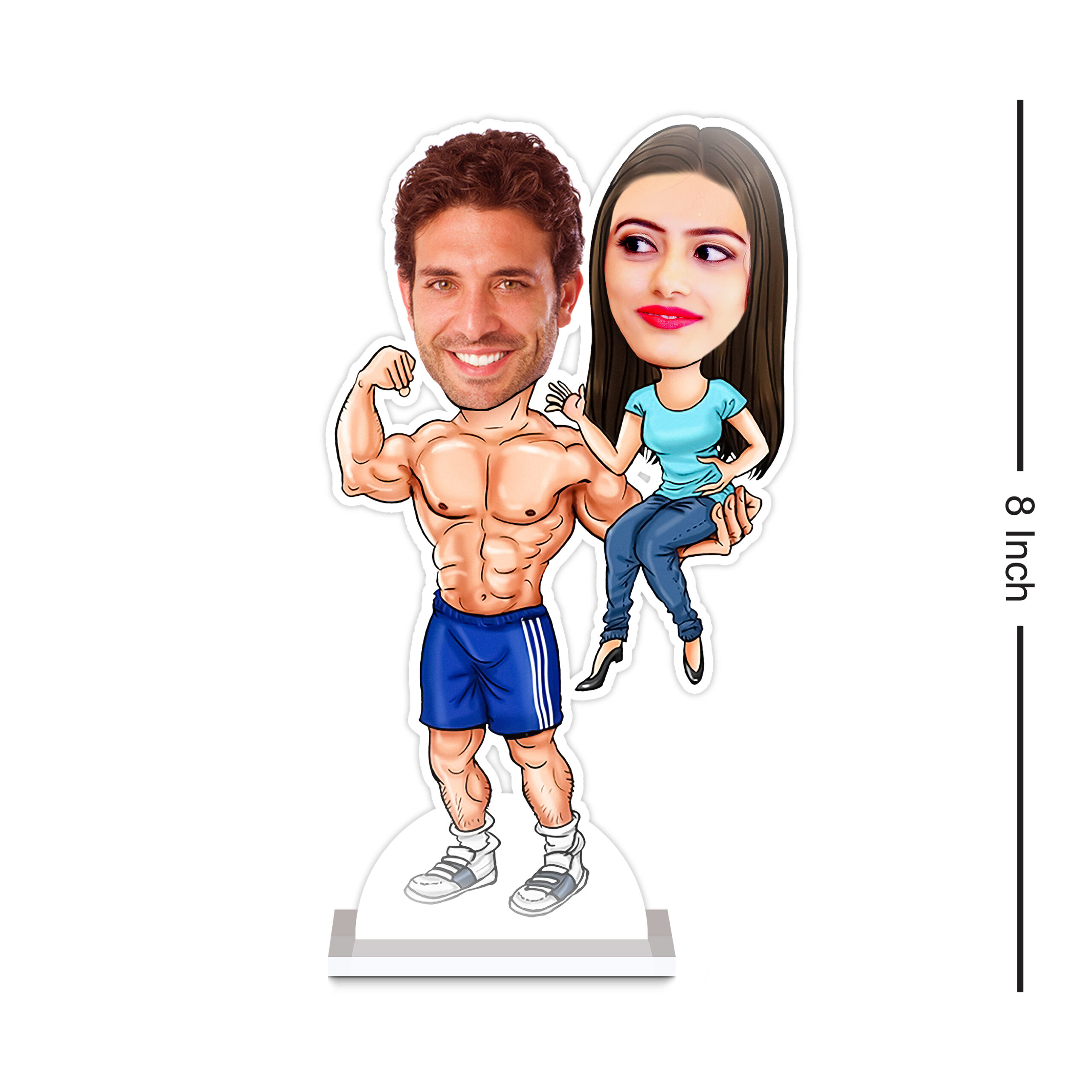 Power Couple Caricature by Rainbow Gifts - Image 3